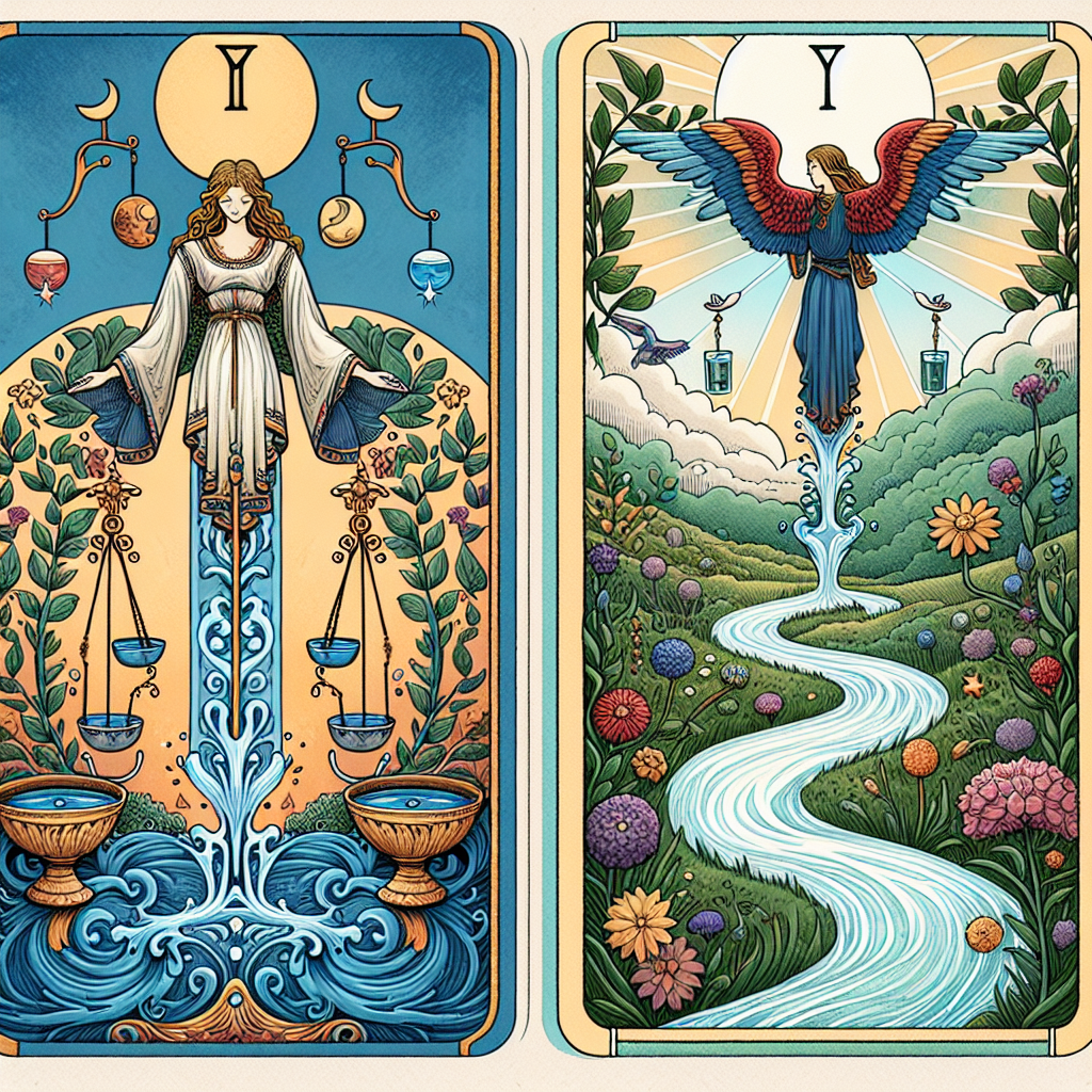 temperance harmony blending opposites for growth in tarot