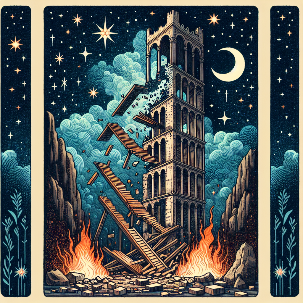 the towers collapse sudden change and liberation in tarot