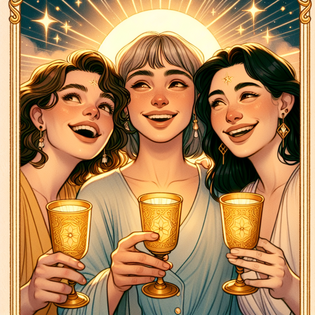 Three Of Cups Celebration: Finding Joy And Friendship In Tarot